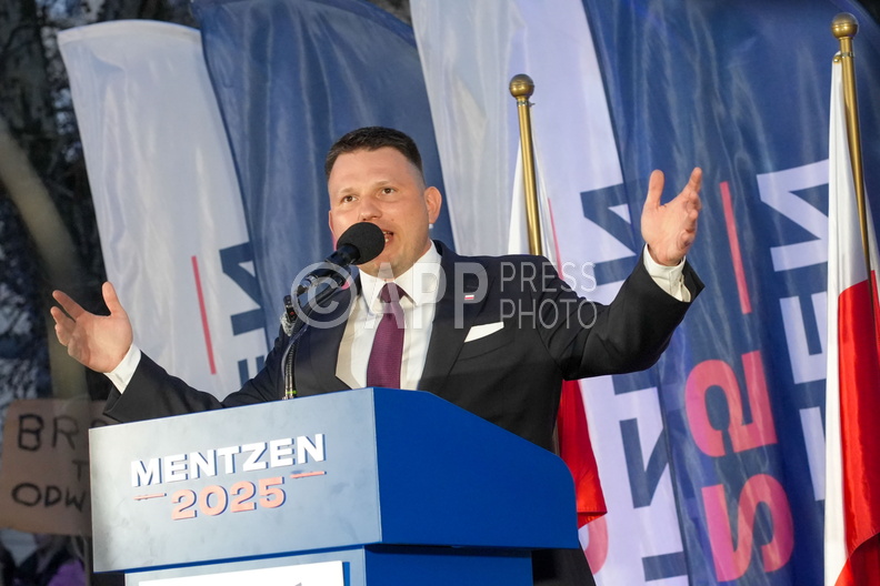 Wiec wyborczy Slawomira Mentzena