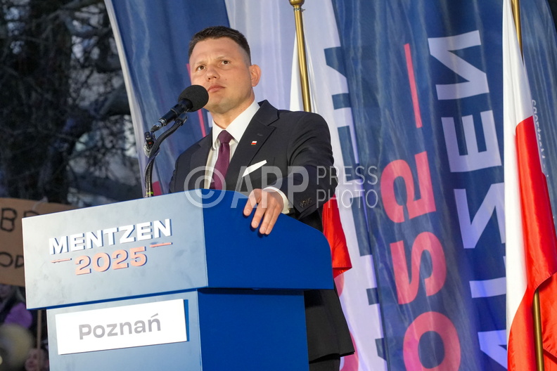 Wiec wyborczy Slawomira Mentzena