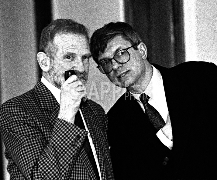 Bronislaw Geremek i Andrzej Celinski