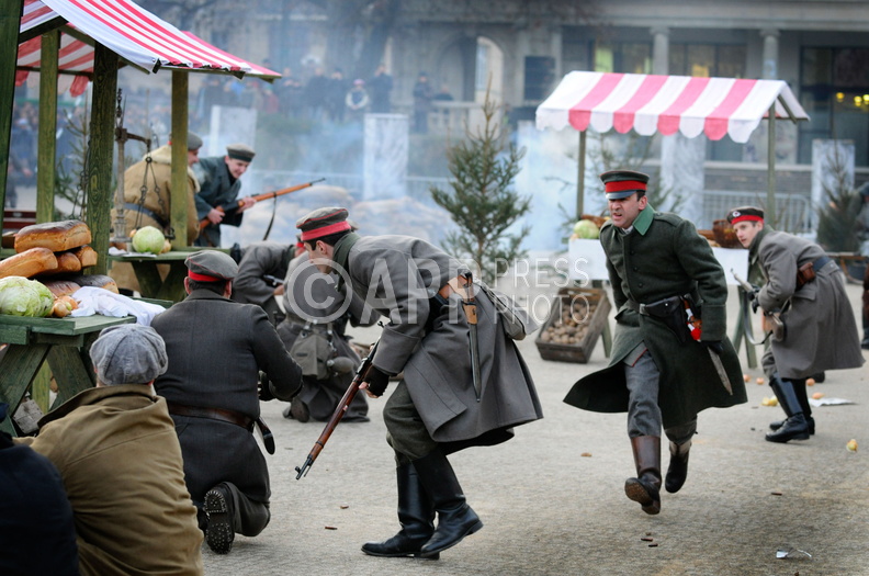 OBCHODY 91 ROCZNICY POWSTANIA WIELKOPOLSKIEGO INZCENIZACJA WALK