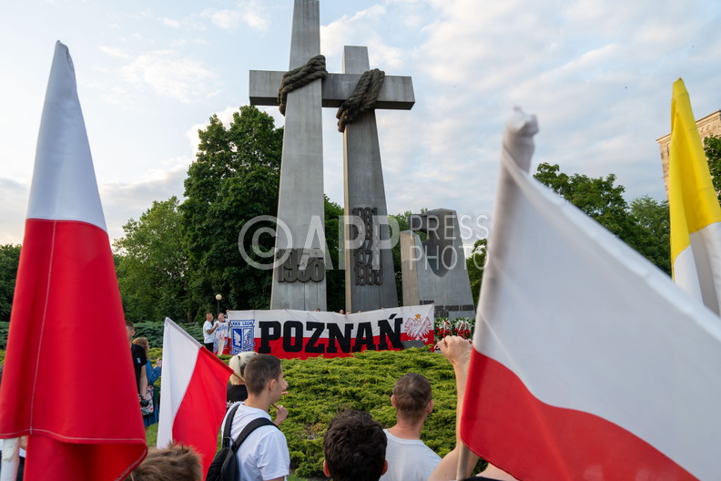 Kibice Lecha uczcili Czerwiec 56