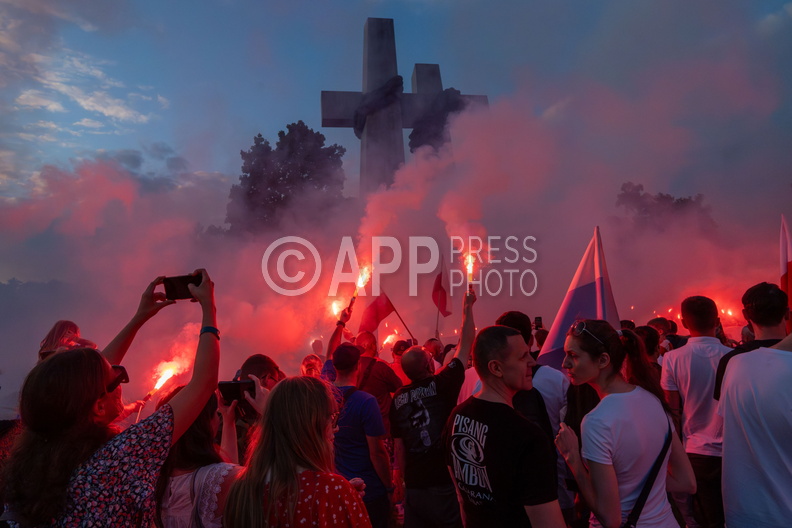 Kibice Lecha uczcili Czerwiec 56