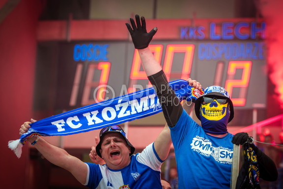 Kibice Lecha Poznan podczas meczu z Wisla Plock 