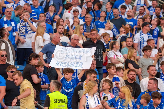 Kibice Lecha Poznan podczas meczu z Wisla Plock 