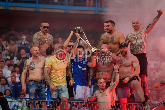 Pilkarze Lecha swietuja zdobycie mistrzostwa Polski