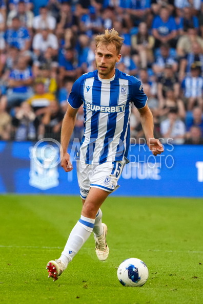 Michal Gurgul podczas meczu z AGF Aarhus